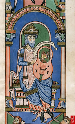 König David mit Leier König David mit Leier